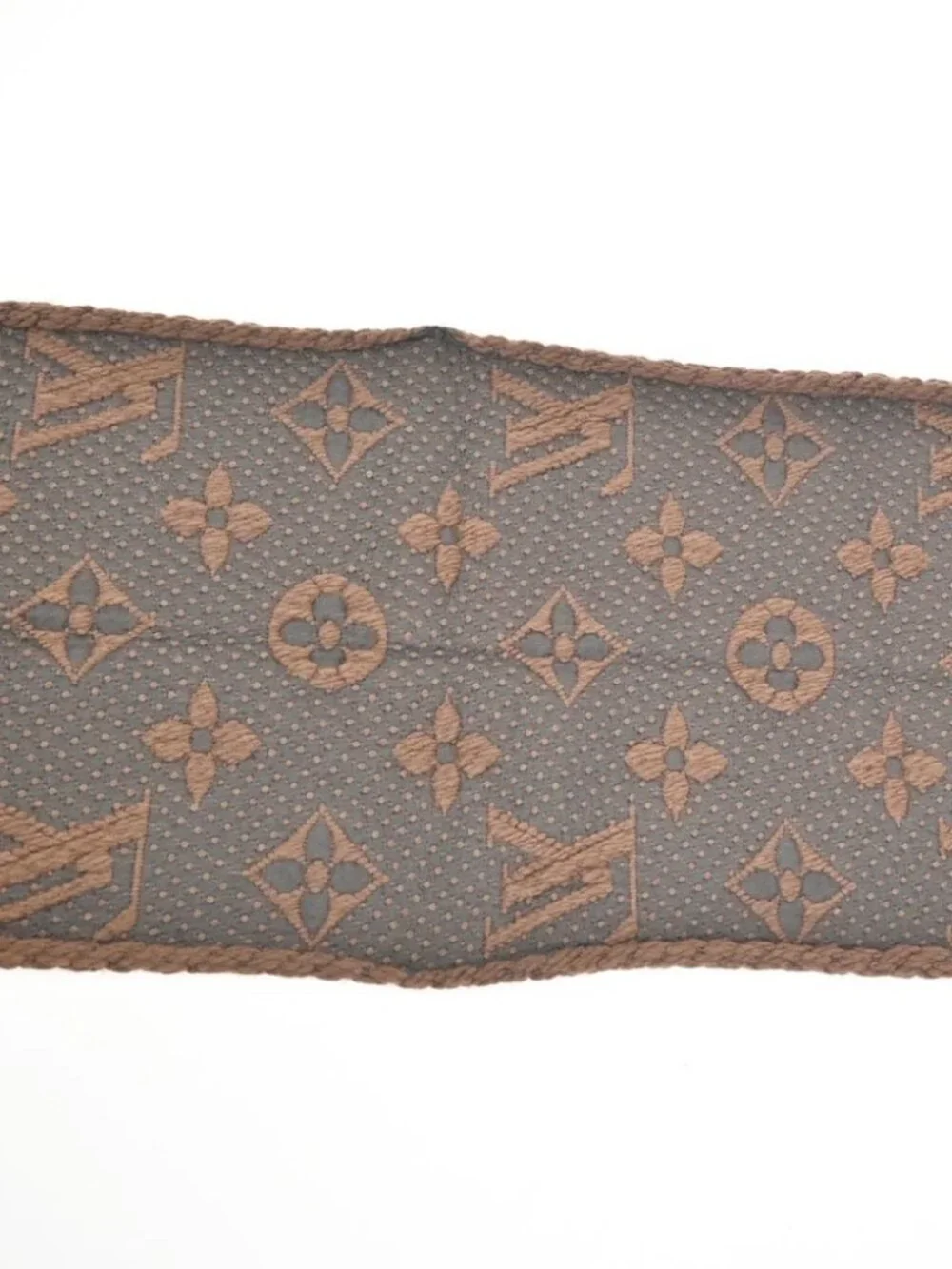 LOUIS VUITTON Echarpe Logomania Scarf Monogram Silk wool BN M72241 35TA583
